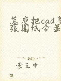 怎么把cad多张图纸合并成pdf