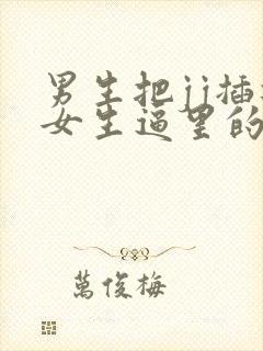 男生把jj插进女生逼里的视频