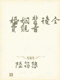 婚姻背后全集免费观看