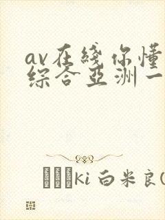 av在线你懂的综合亚洲一区