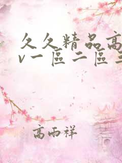 久久精品高清av一区二区三区