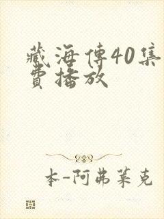 藏海传40集免费播放