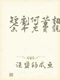 短剧何苦相思煮余年免费观看