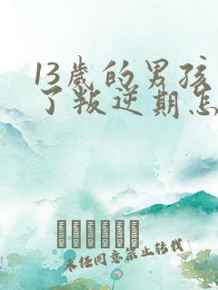 13岁的男孩去了叛逆期怎么教