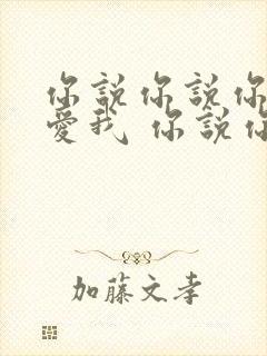 你说你说你还是爱我 你说你说你一直爱我