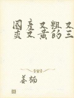 国产又粗又猛又爽又黄的三级视频