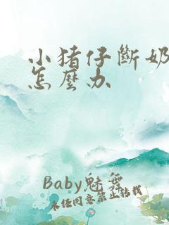 小猪仔断奶拉稀怎么办