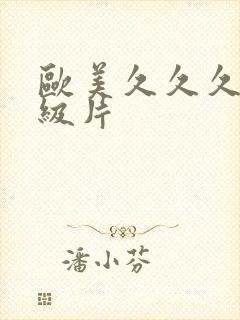 欧美久久久久一级片