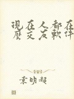 现在人都在玩什么交友软件