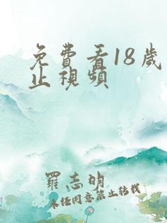 免费看18岁禁止视频