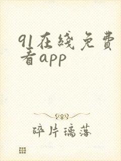 91在线免费观看app