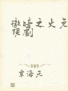 微暗之火免费电视剧