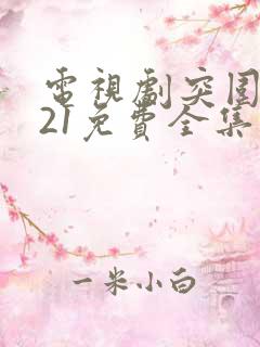 电视剧突围2021免费全集