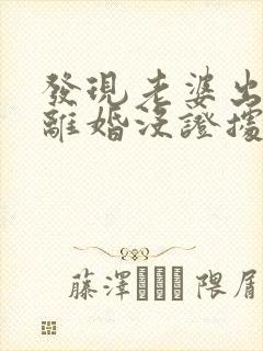 发现老婆出轨想离婚没证据可以备案吗