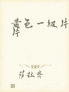 黄色一级片国产片