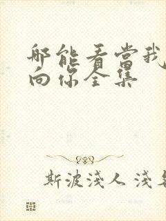 哪能看当我飞奔向你全集