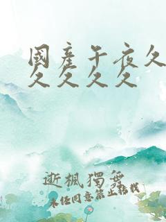 国产午夜久久久久久久久