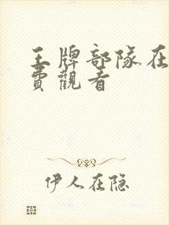 王牌部队在线免费观看