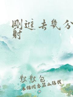 刚进去几分钟就射