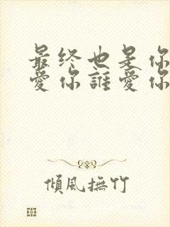 最终也是你我不爱你谁爱你是什么歌