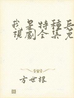 我是特种兵 电视剧全集免费观看