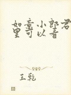 如意小郎君在哪里可以看