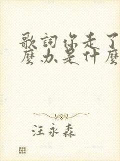 歌词你走了我怎么办是什么歌