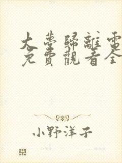 大梦归离电视剧免费观看全集播放