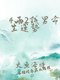 4两2钱男命一生运势