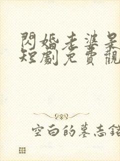 闪婚老婆是大佬短剧免费观看