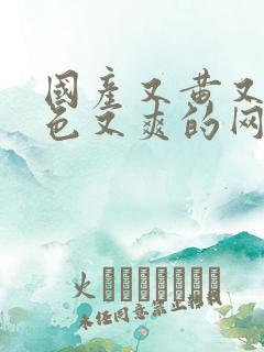 国产又黄又粗又色又爽的网站