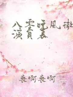 八零晚风微微甜演员表