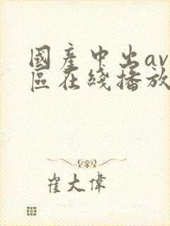 国产中出av一区在线播放
