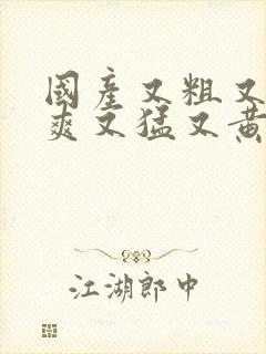 国产又粗又长又爽又猛又黄