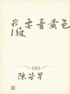 我要看黄色录像1级