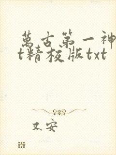 万古第一神txt精校版txt