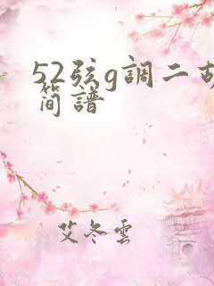 52弦g调二胡简谱