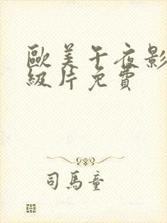 欧美午夜影院一级片免费