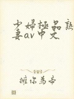 少妇极品熟妇人妻av中文