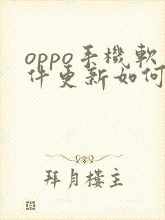 oppo手机软件更新如何关闭