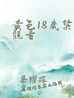 黄色18岁禁止观看