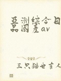 亚洲综合日韩精品国产av