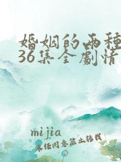 婚姻的两种猜想36集全剧情