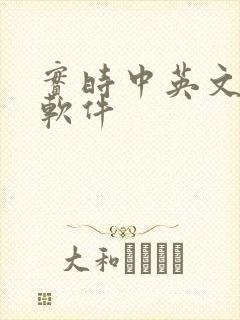 实时中英文翻译软件