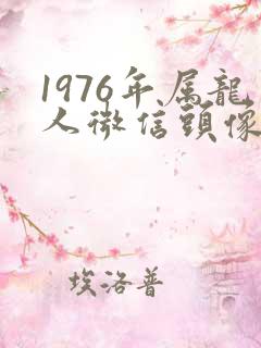 1976年属龙人微信头像用什么好