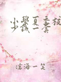 小学夏季校服多少钱一套