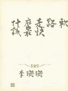 什么走路软件赚钱最快