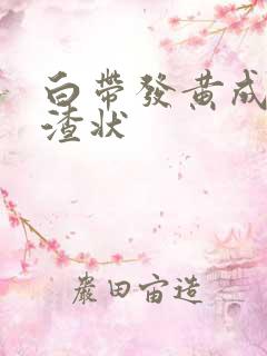 白带发黄成豆腐渣状