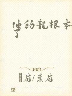 他的龙根本太大了