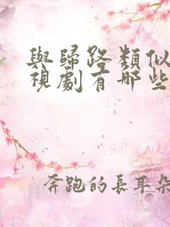 与归路类似的电视剧有哪些